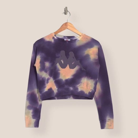 Kappa Sweaters - Kappa Marbled Tie-dye Cropped Sweater